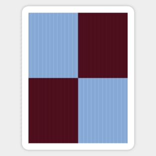 Burnley Retro Claret and Blue Quartered 1996 - 98 Sticker